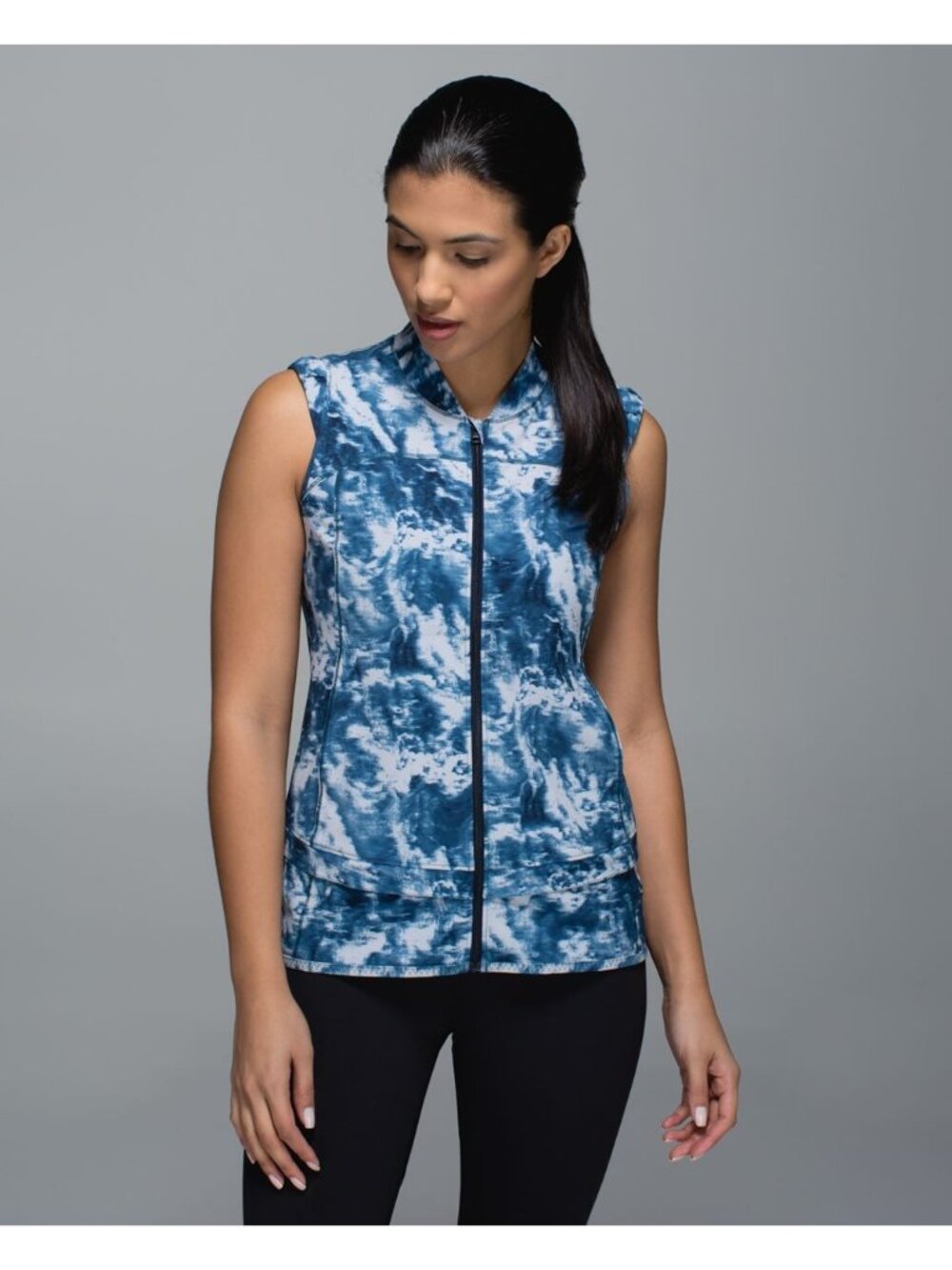 Lululemon Light Speed Vest Sea Side Silver Fox Alberta Lake 8